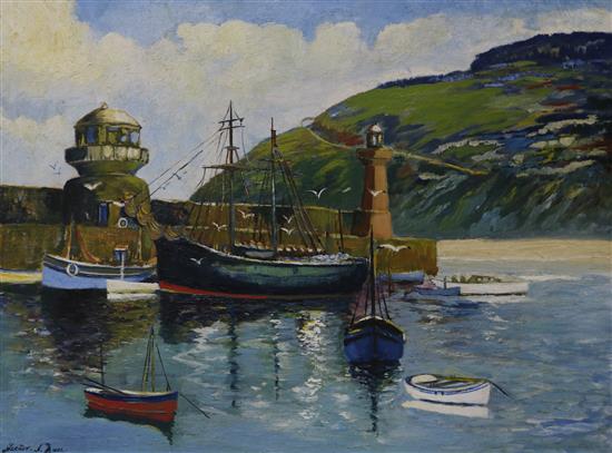 Hector Mace Cornish boating scene